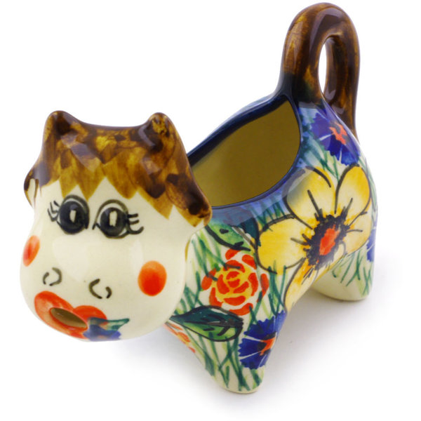 Polmedia Yellow Flower 2 Oz Creamer Wayfair