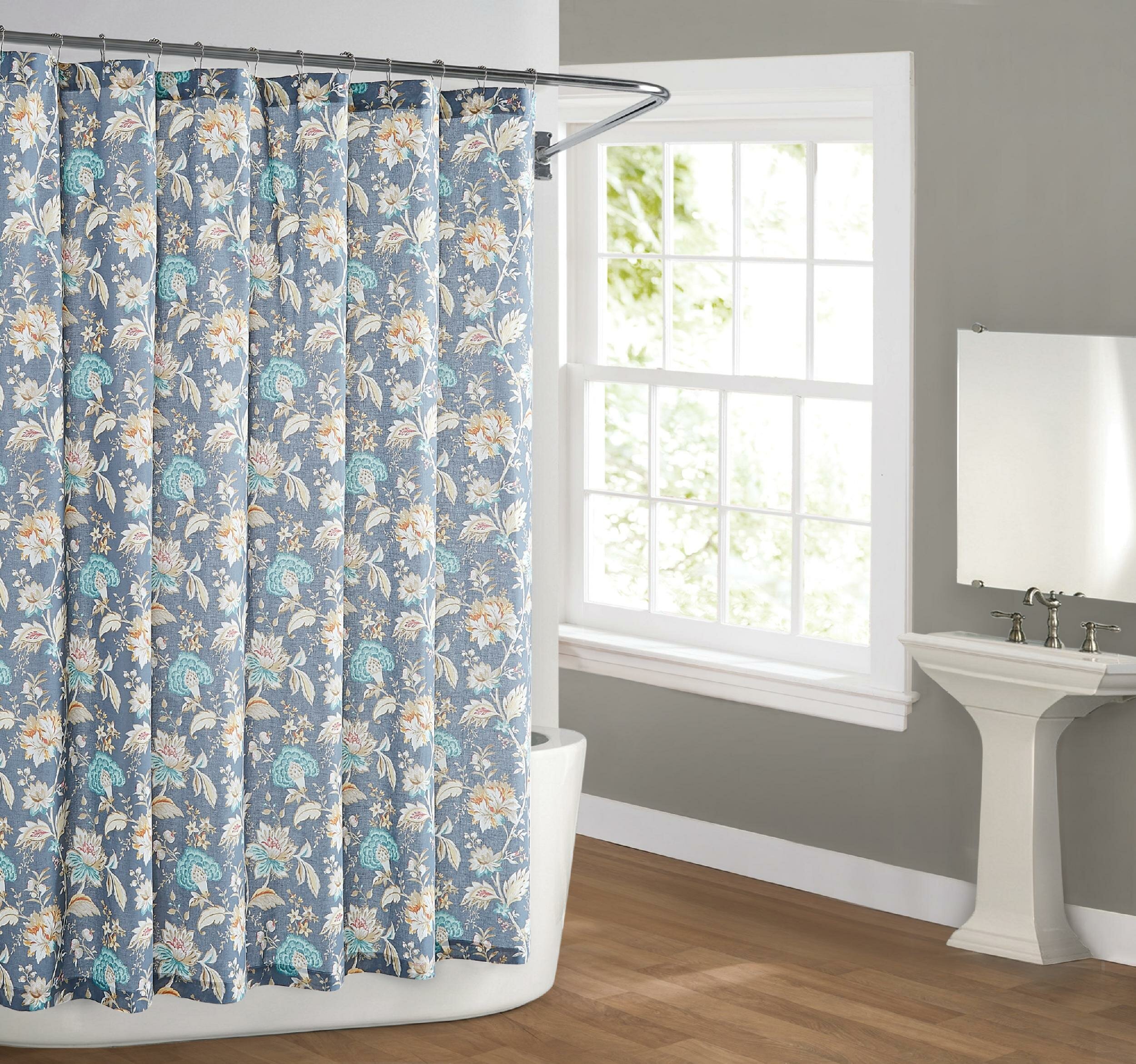 chevron shower curtain set