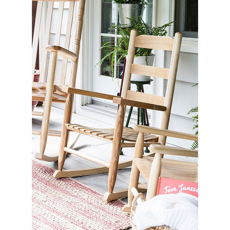 unfinished wood rocking chair child