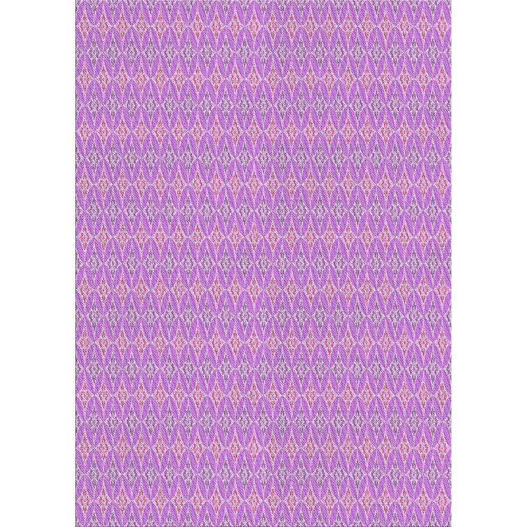 Latitude Run® Arapahoe Handmade Wool Purple Rug | Wayfair