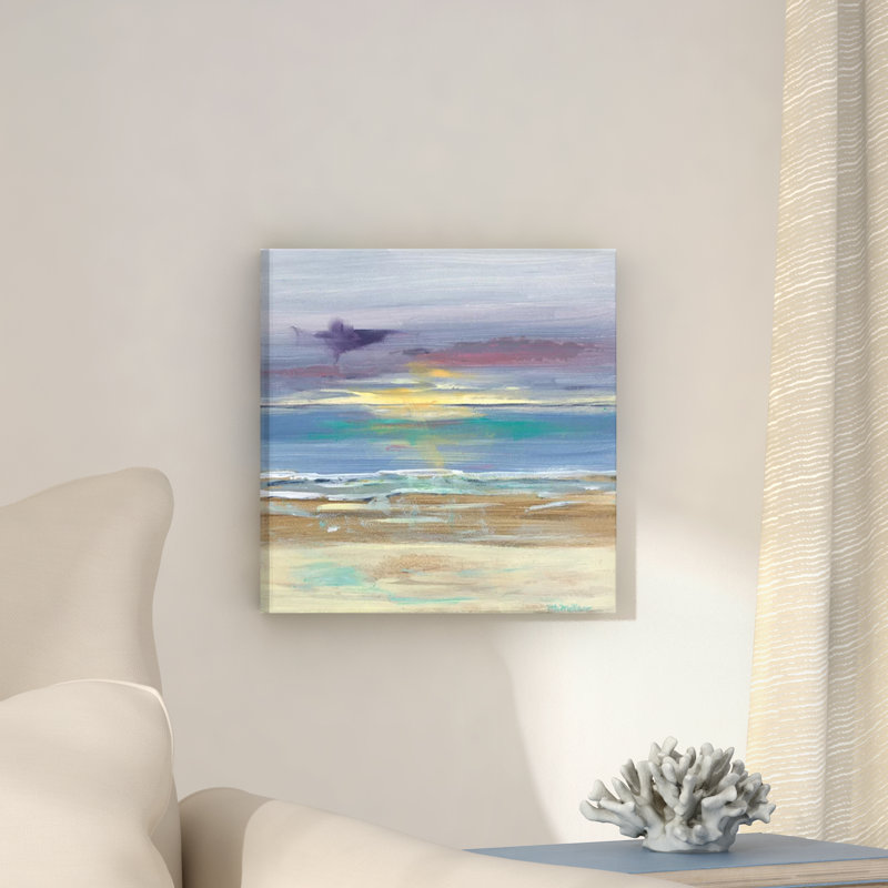 Beachcrest Home Dawn Wrapped Canvas Oil Painting Print Wayfair