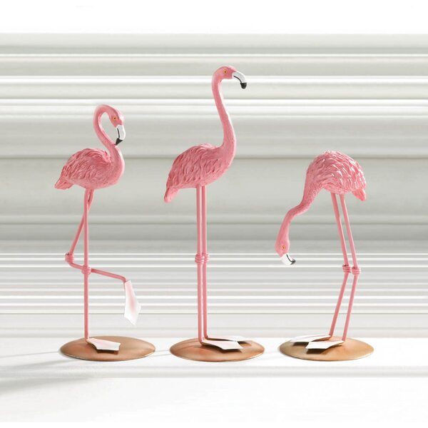 1 Flamingo bird Shaped Wall Hook Cast Iron 3.5" tropical exotic oasis decor 