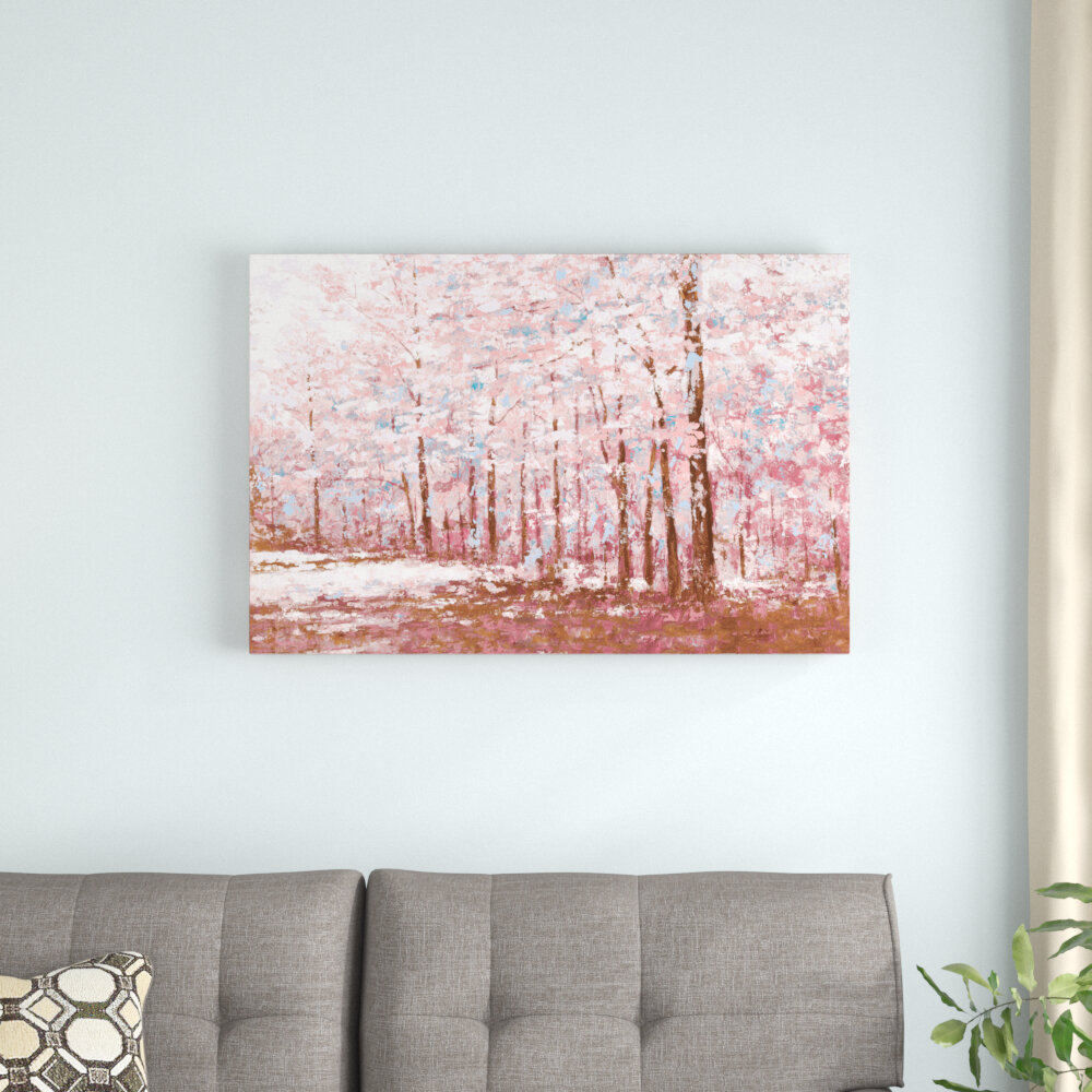 Andover Mills™ Cherry Blossom Road - Print on Canvas | Wayfair