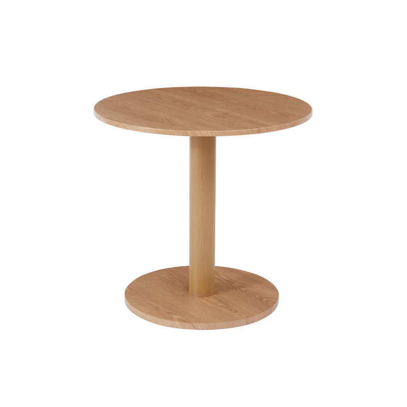 haben round pedestal dining table size: 29.52"h x 31.49"l x 31.49"w, color: natural