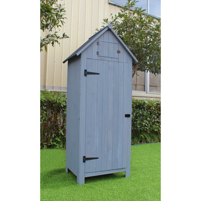 (Incomplete) 2 ft. 5 in. W x 2 ft D Solid Wood Storage Shed