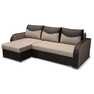 Ecksofa Arosa mit Bettfunktion von Mebas Polstermöbelfabrik