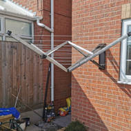 wall mounted clothes airer brabantia