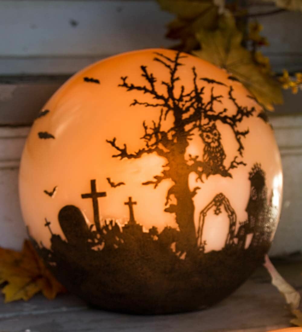 Plow And Hearth Halloween Glowing Luminary Globe And Reviews Wayfair