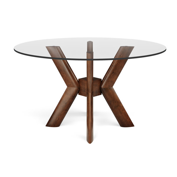 Corrigan Studio® Gysbert K-Base Glass Dining Table | Wayfair