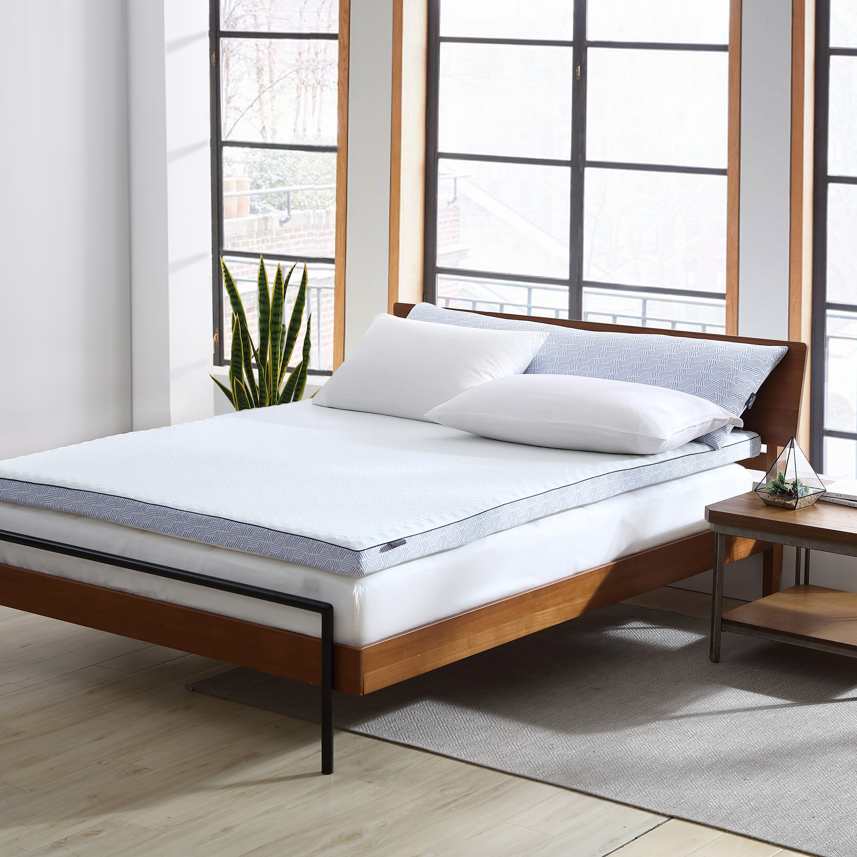 BedStory 2 Inch Full-size Lavender memory-foam topper mattress  optimal softness