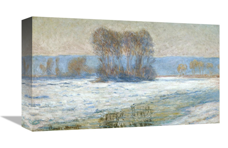 Vault W Artwork The Seine At Bennecourt Winter By Claude Monet