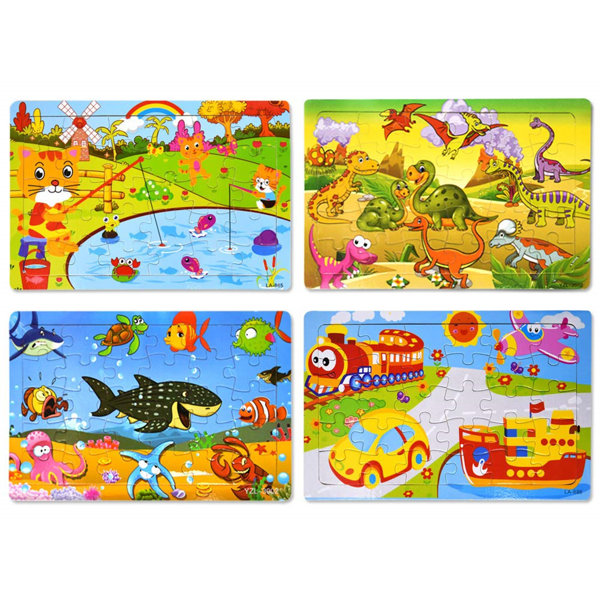 Polar Wooden Jigsaw Puzzles Set For Kids Age 2 6 Year Old 30 Piece Colorful Wooden Puzzles For Toddler Children Learning Educational Puzzles Toys For Boys And Girls 4 Puzzles Wayfair