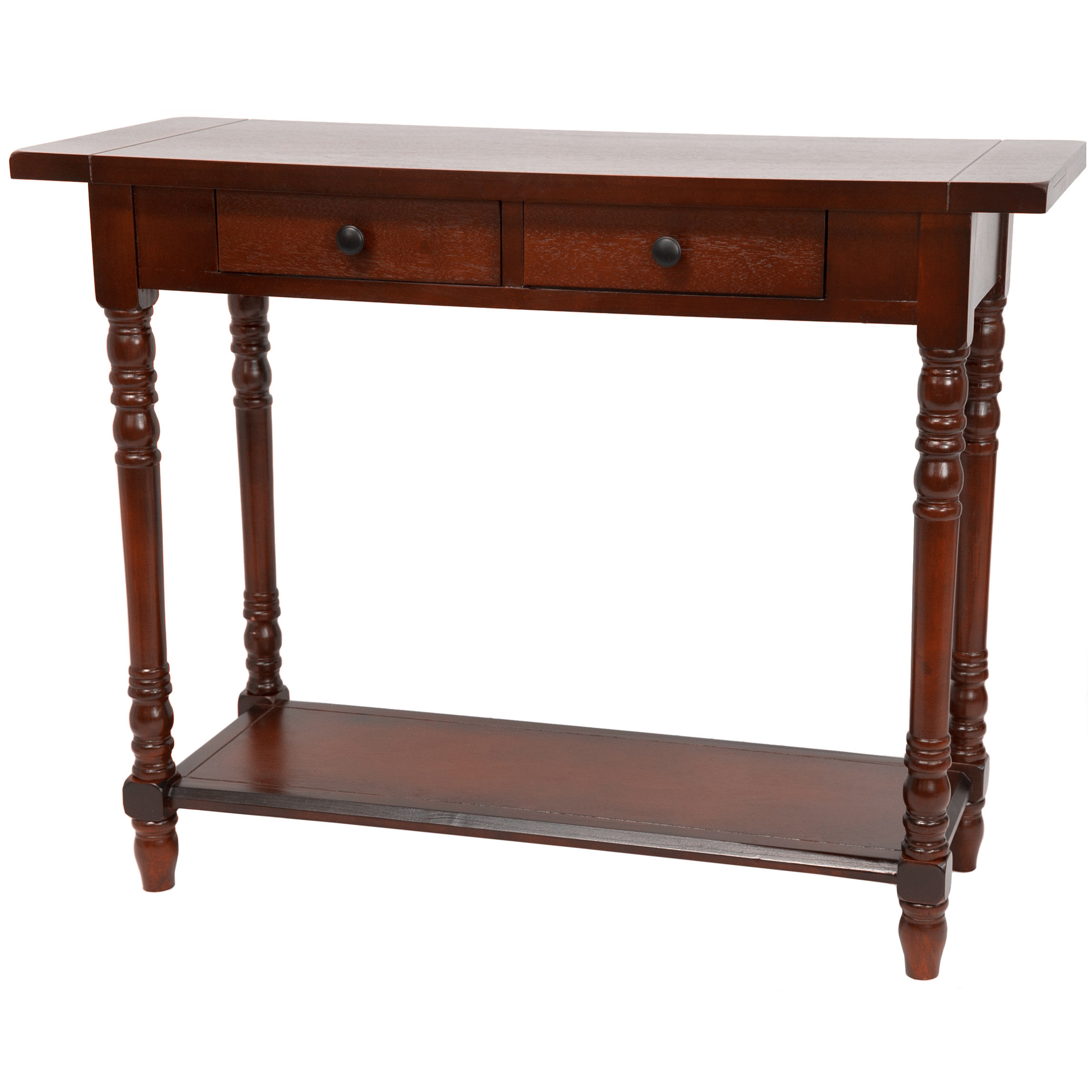 Oriental Furniture Foyer Console Table With 2 Drawers Reviews