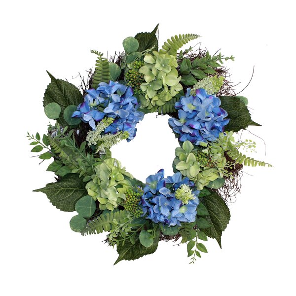 Sale! White Sunflower /& Hydrangea Accented with Brown and Green Wreath