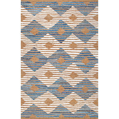 Fendley Southwestern Hand Braided Jute/Sisal/Cotton Ivory Area Rug