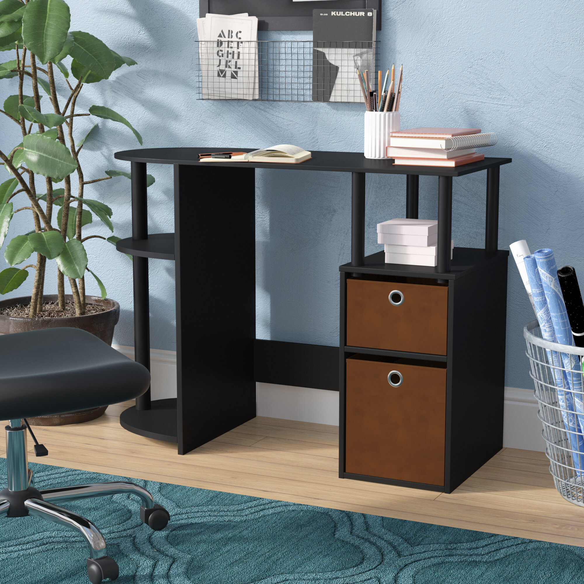 wayfair espresso desk