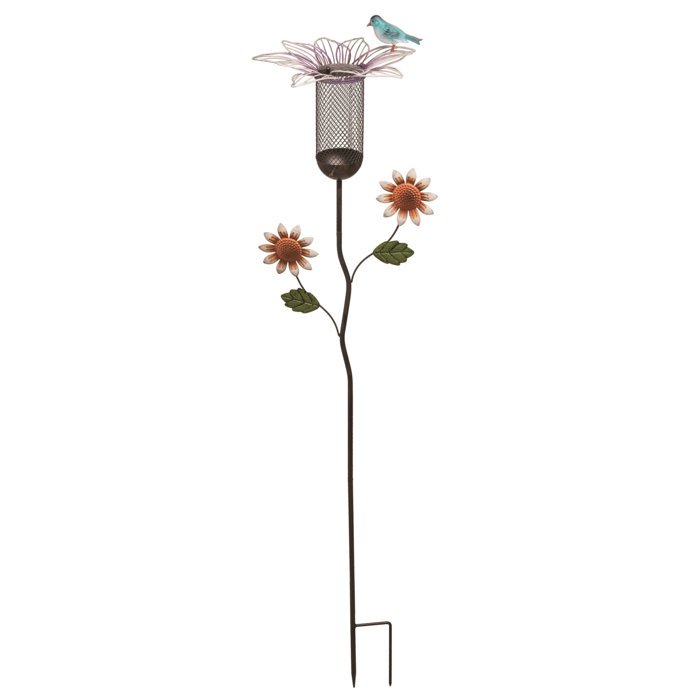 Transpac Metal Floral Garden Decorative Bird Feeder Wayfair