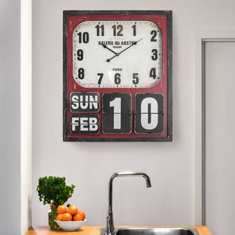 Latitude Run Atypical Nourishing Abstract Metal Wall Clock Wayfair
