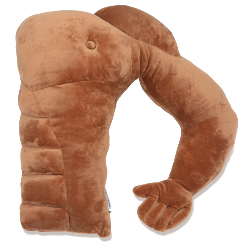 Alwyn Home Carmel Original Boyfriend Muscle Man Arm Plush Body
