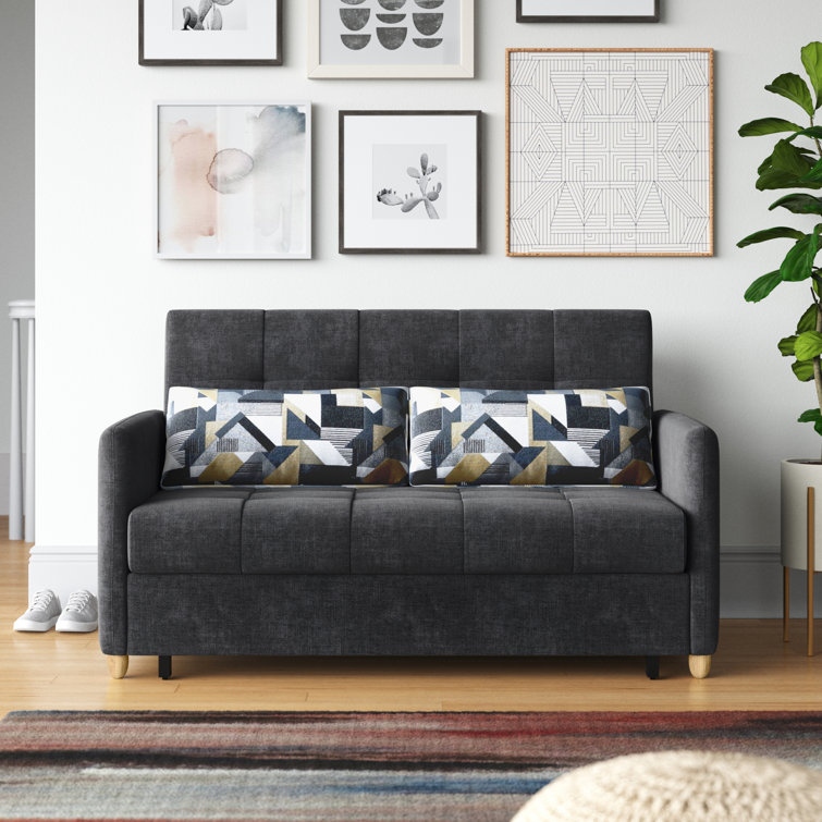 Mercury Row® Teen Brenda Full 59.84'' Wide Cushion Back Futon And