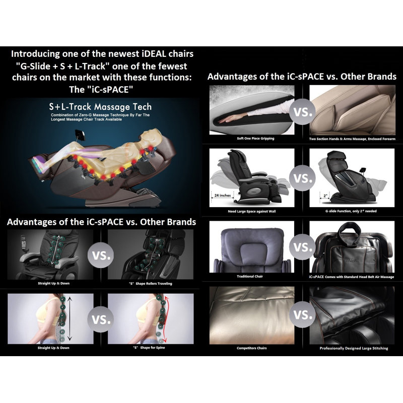 Ideal Massage Chair Reclining Adjustable Width Heated Full Body Massage Chair Wayfair