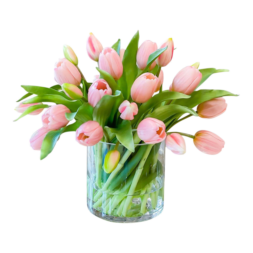 Primrue Tulips in Vase & Reviews | Wayfair