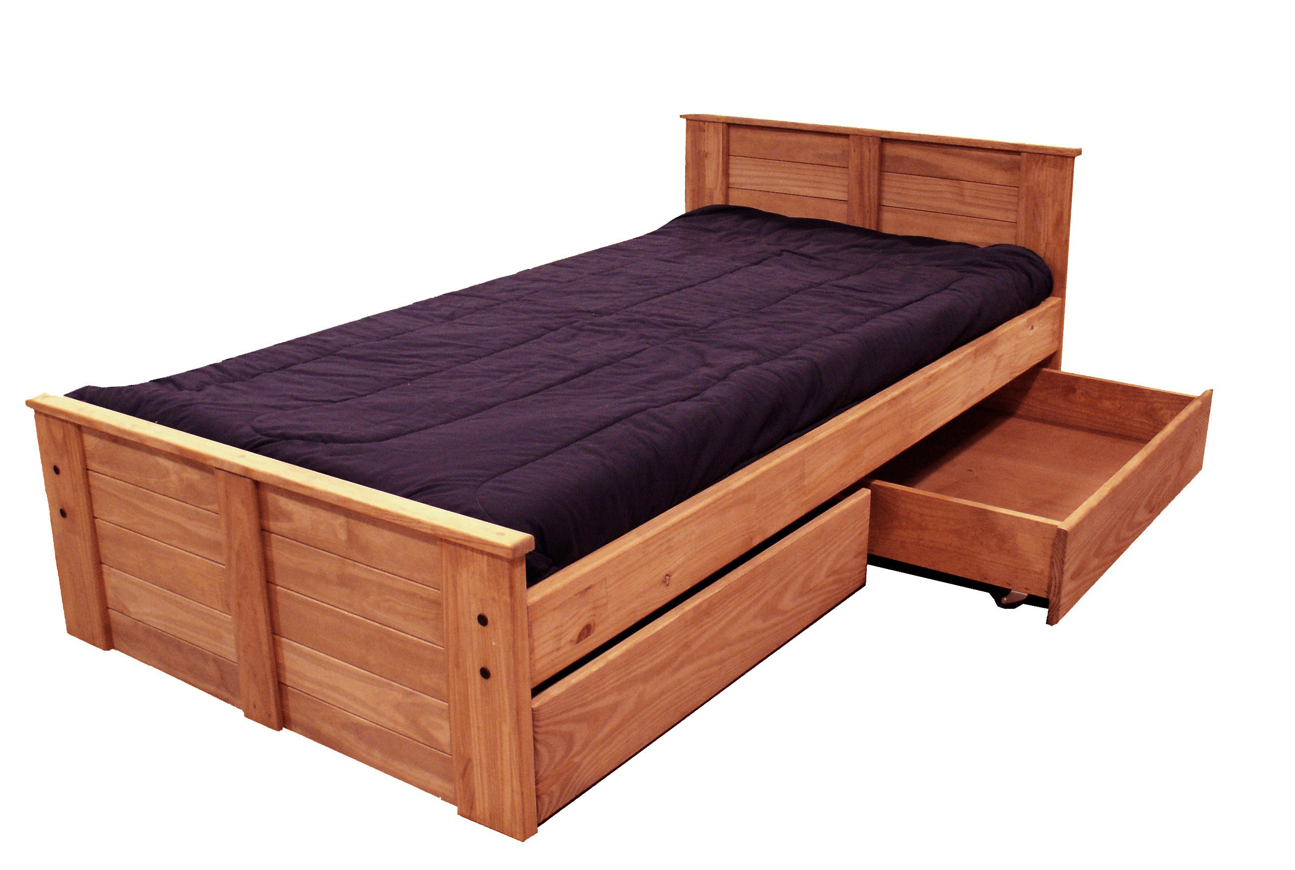 Harriet Bee Chesser Twin Mate S Captain S Bed With Drawers Wayfair