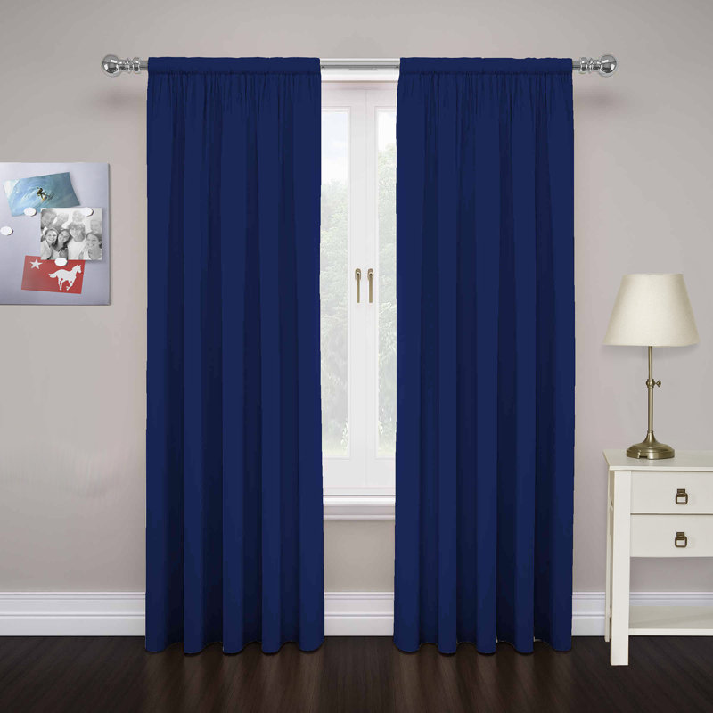 Huxley Microfiber Semi-Sheer Rod Pocket Curtain Panels (Set of 2)