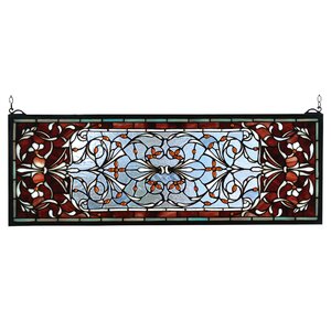 Victorian Versaille Transom Stained Glass Window