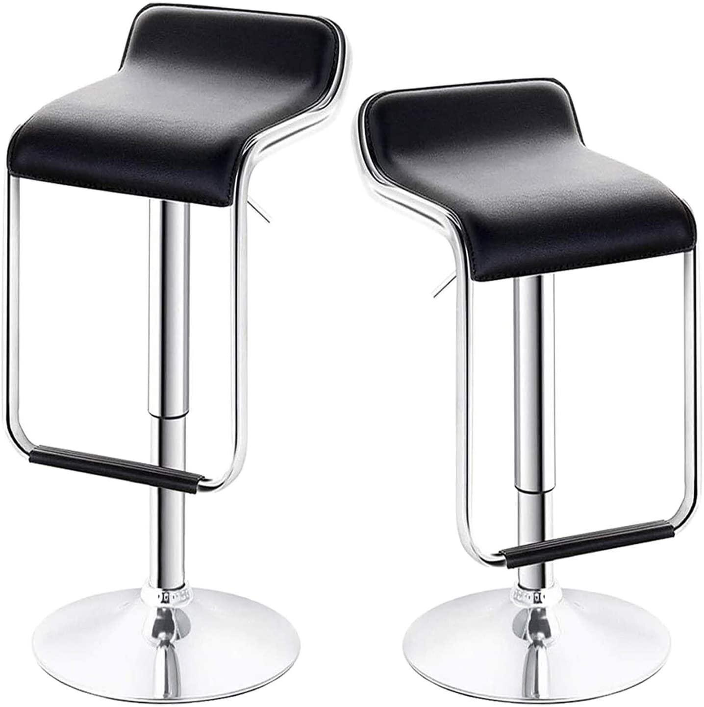 Orren Ellis Bar Stools Set Of 2 Bar Chairs Adjustable Bar Stool Counter Height Stools With Back High Bar Chair Modern Island Chairs For Kitchen Counter 360 Degree Swivel Seat Top Wayfair