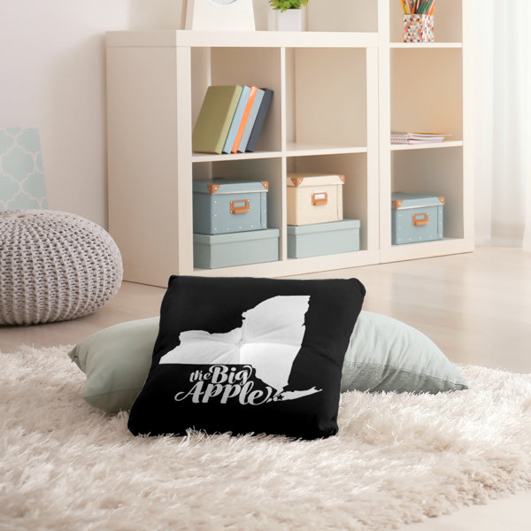 East Urban Home The Big Apple Ny Tufted Floor Pillow Wayfair
