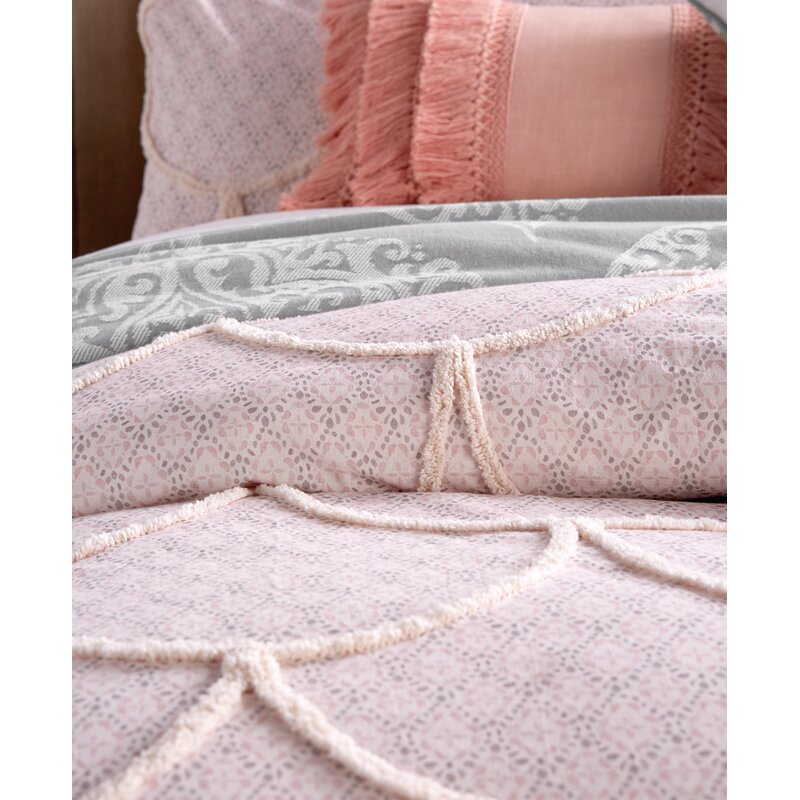 Ophelia Co Ropesville Chenille Scallop Single Duvet Cover