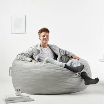 Comfort Research Fuf Large Velvet Bean Bag Chair Lounger