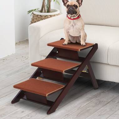 OOEOO Foldable Doggy non-slip Steps 2 Steps Pet Gear Easy Step,Puppy & Kitty Ramp,Pet Ladder Multi-Step,Cat Stairs 