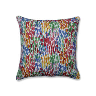 Wrought Studio Gravley Make It Rain Cerulean Indoor Outdoor Throw