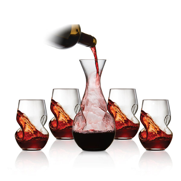 Orren Ellis Metrodora 5 Piece Wine Decanter Set Reviews Wayfair