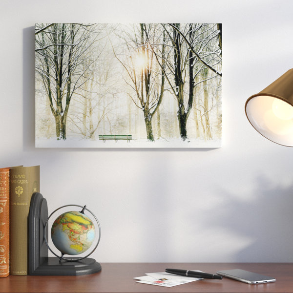 Alcott Hill Too Cold To Sit Painting Print On Wrapped Canvas Wayfair
