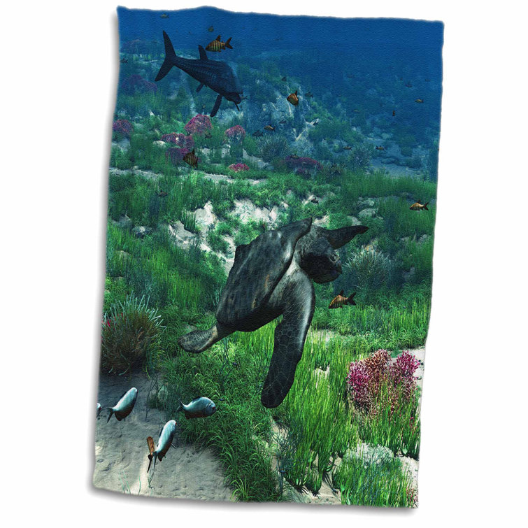 East Urban Home Archelon Was A Giant Sea Turtle From The Cretaceous Period Hand Towel Wayfair