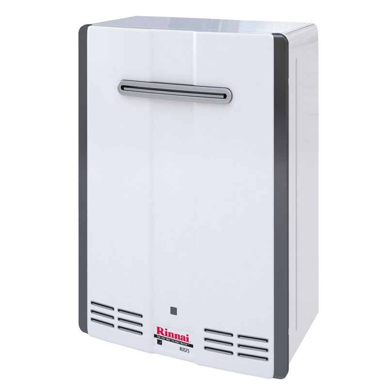 Rinnai Exterior 7.5 GPM Tankless Water Heater & Reviews Rinnai Exterior 7.5 GPM Tankless Water Heater & Reviews