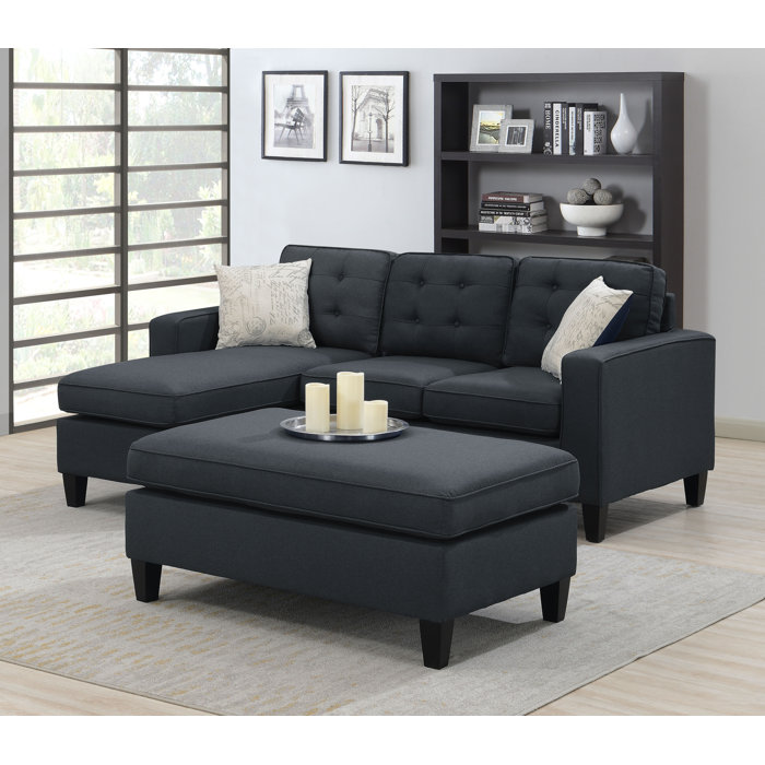 Latitude Run Arion 81 Left Hand Facing Sectional With Ottoman