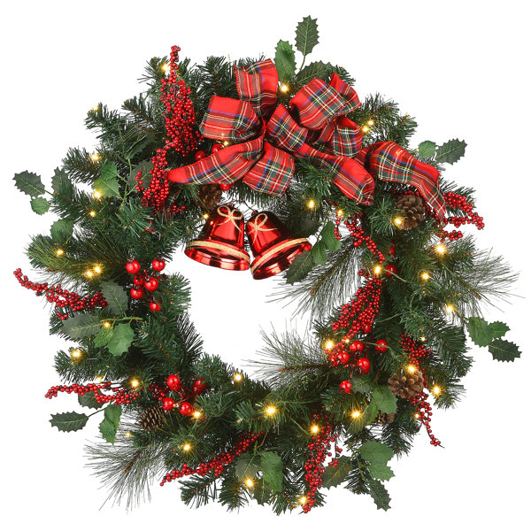 Wreath Olive Leaf Wreath Ornaments 15.7 inch Artificial Christmas Wreath Wedding Decoration for Indoors and Outdoors 