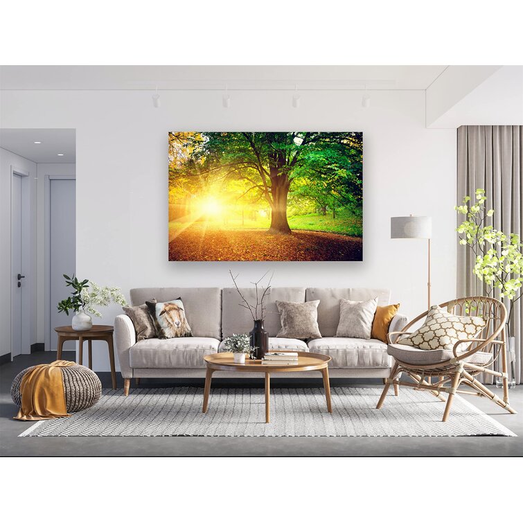 Abstract Tree Stretched Canvas Print Framed Wall Art Home Office Decor Painting 