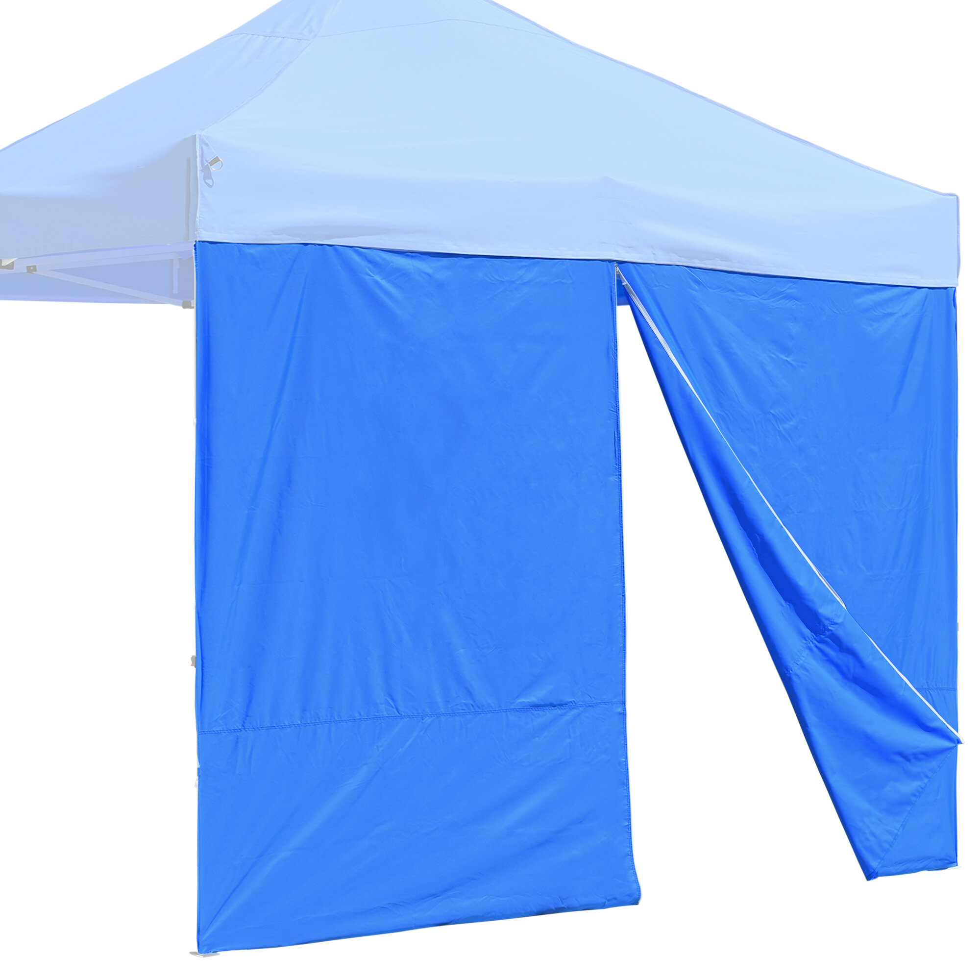 Yescom EZ Up Canopy Tent Side Wall 10x10 Ft Pop Up Party Tent Sun Wall Sidewall Shelter with Zipper 