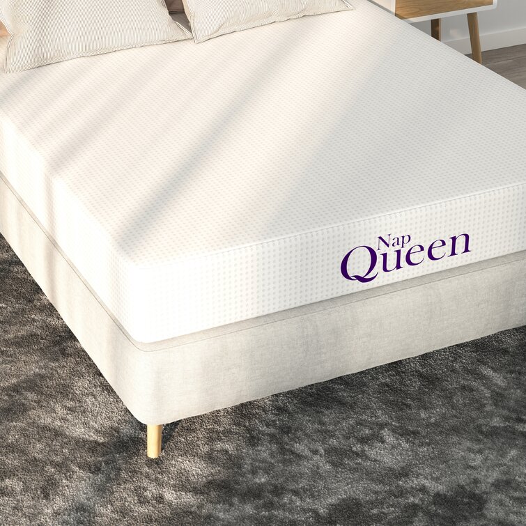 Medium Firm Queen NapQueen Bamboo Charcoal Memory Foam Mattress in a Box 8 inch
