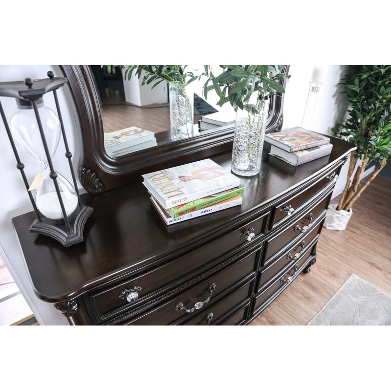 Rosdorf Park Demar 8 Drawer Double Dresser With Mirror Wayfair