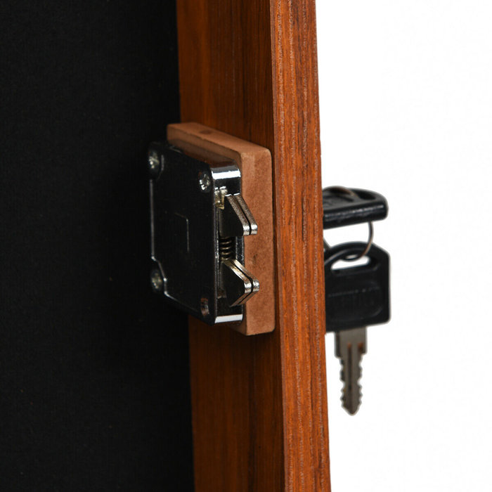Ebern Designs Lockable Jewellery Cabinet Armoire Standing
