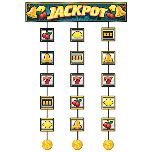 The Party Aisle Slot Machine Stringer Wall Decor Wayfair
