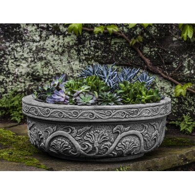 kaven cast stone pot planter astoria grand color travertine