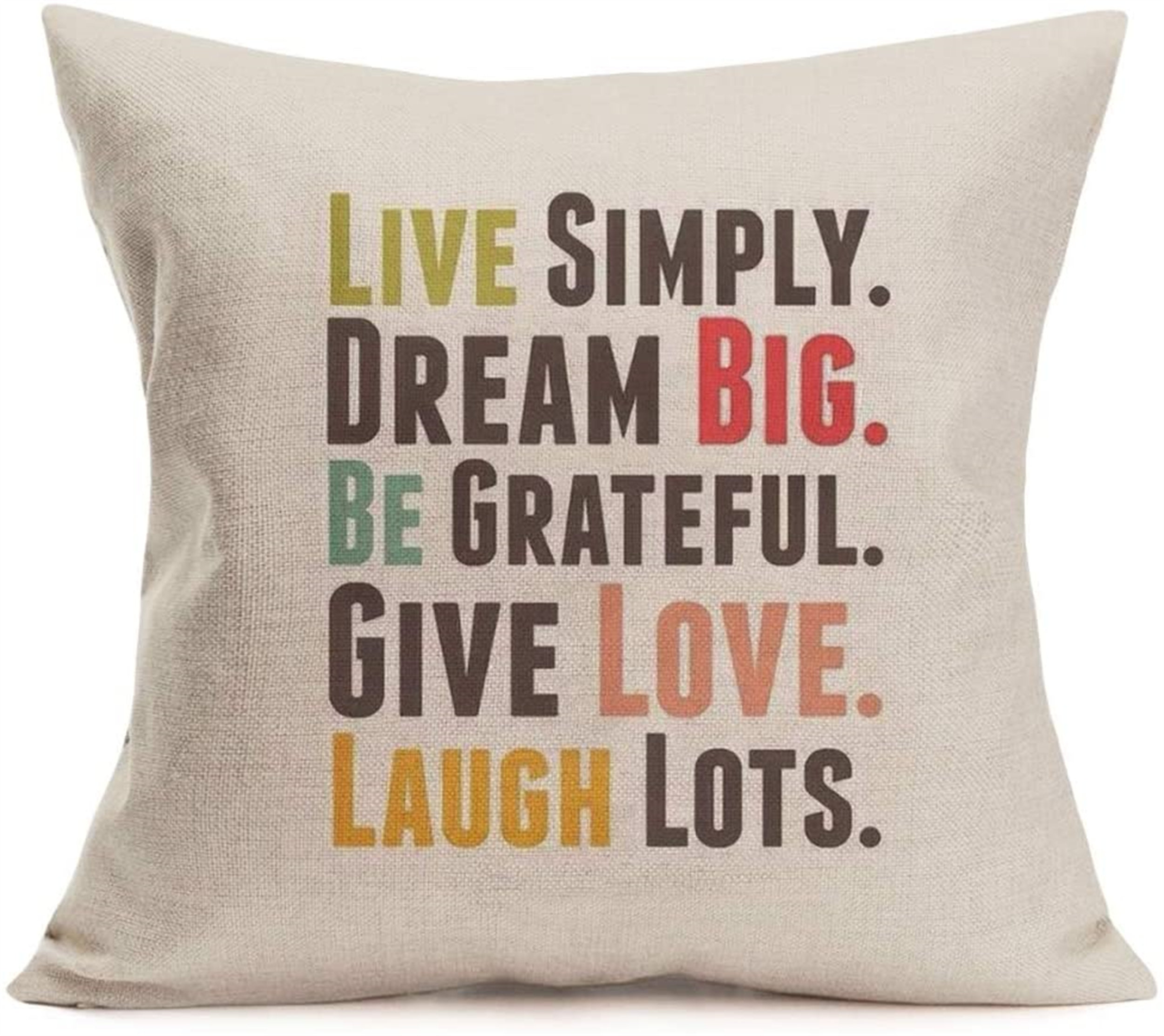 Laughed a lot. Слово подушка. Dream big Live simple.