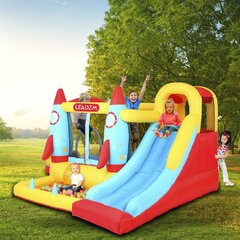 bouncy castle slide into ball pit